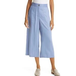 Club Monaco English Blue High-Waisted Culottes Size 10